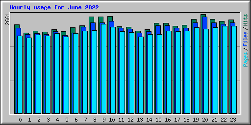 Hourly usage for June 2022