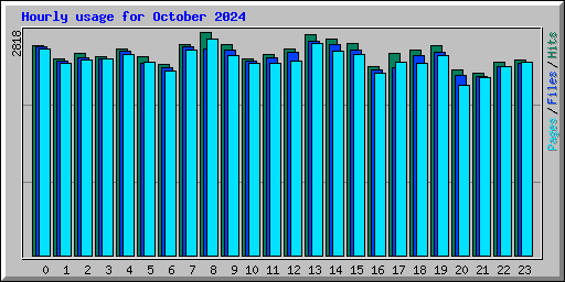 Hourly usage for October 2024